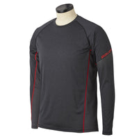 Bauer Essential Long Sleeve Base Layer Top - Dark Grey (2019)